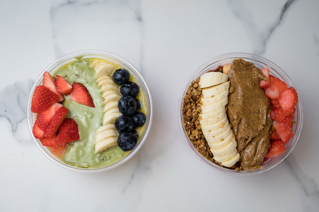 Fresh smoothie bowls at The Rós Café, Co. Clare