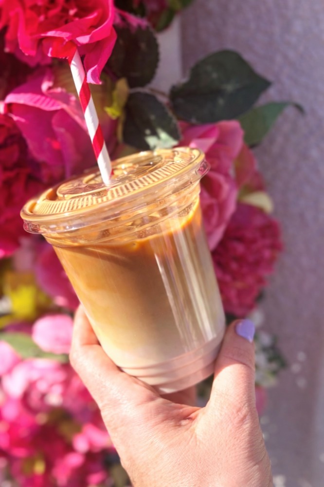 Iced latte at The Rós Café, Co. Clare