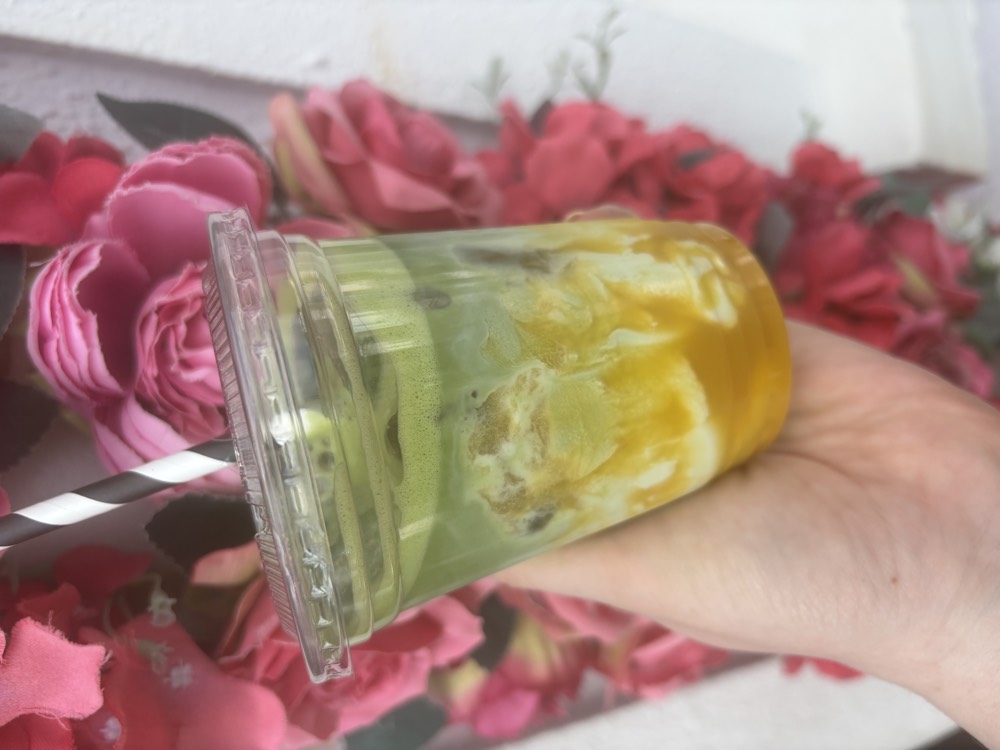 Iced matcha at The Rós Café, Newmarket on Fergus
