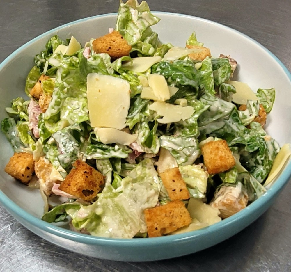 Freshly made Caesar salad at The Rós Café, Co. Clare
