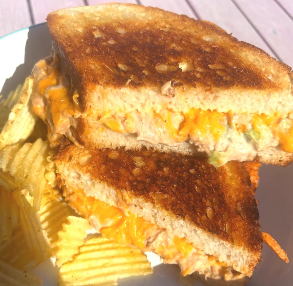 Toasted melt with crisps at The Rós Café, Co. Clare