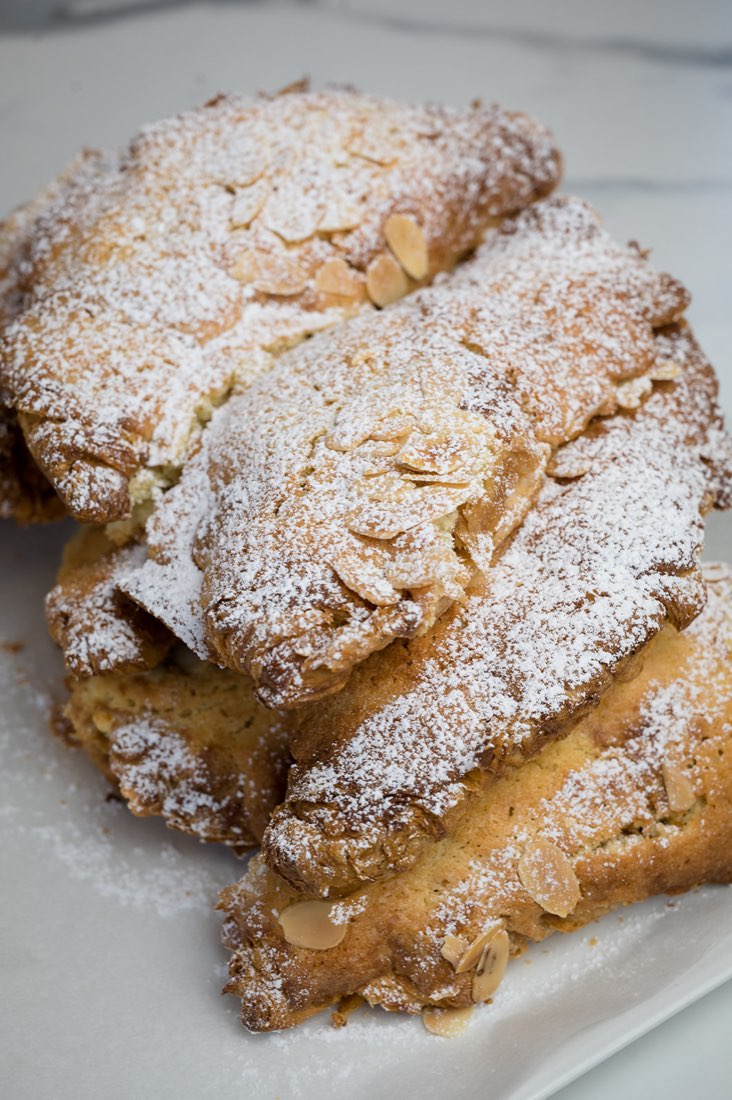 Almond croissants at The Rós Café, Newmarket on Fergus