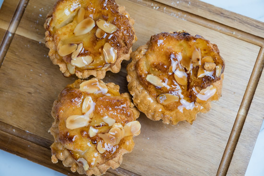 Freshly baked almond tarts at The Rós Café, Co. Clare